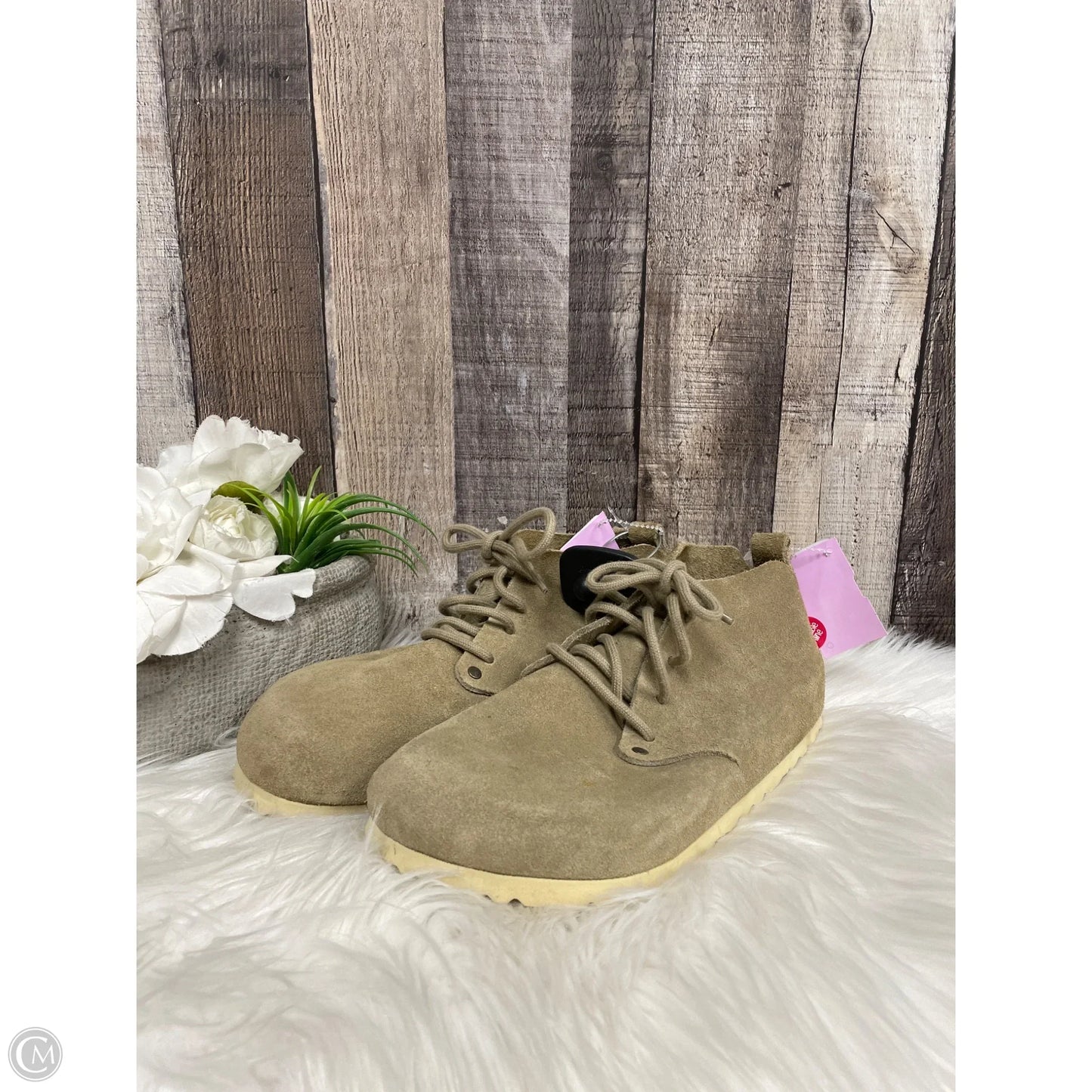 Boots Ankle Flats By Birkenstock In Taupe, Size: 6