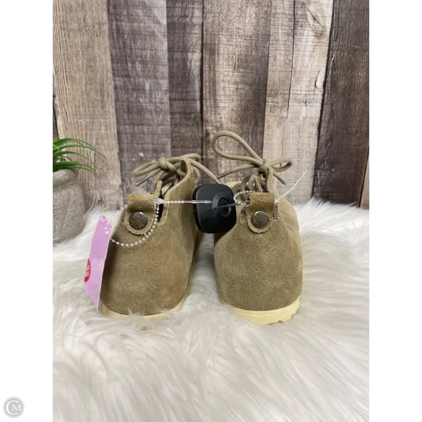Boots Ankle Flats By Birkenstock In Taupe, Size: 6