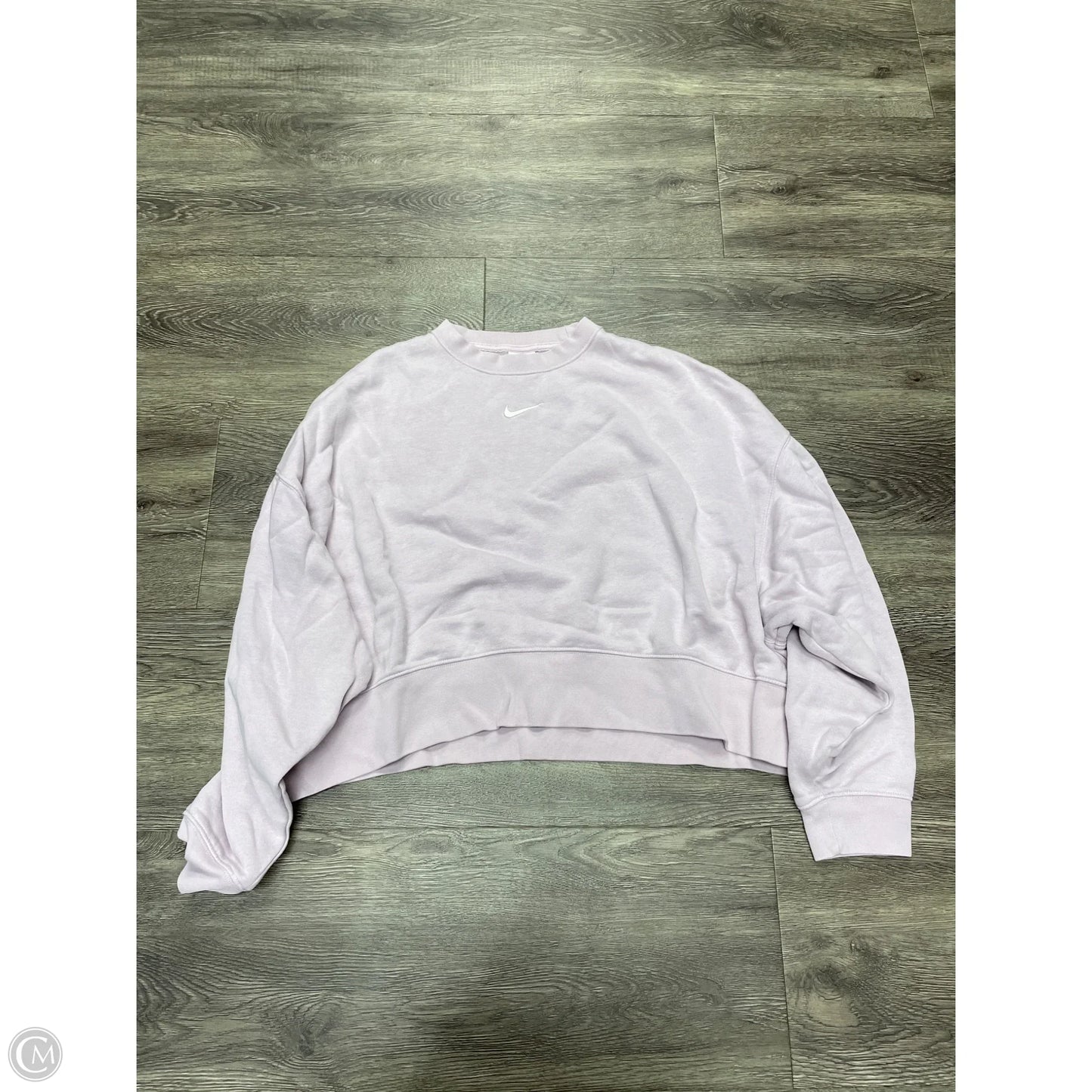 Sweatshirt Crewneck By Nike In Purple, Size: M