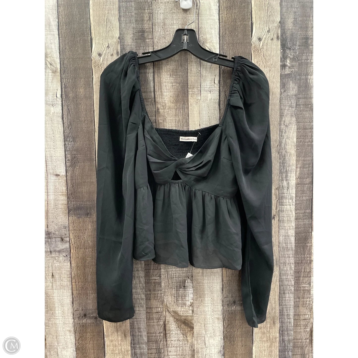 Top Long Sleeve By Abercrombie And Fitch In Black, Size: M