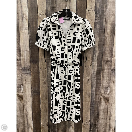 Dress Designer By Karl Lagerfeld In Black & White, Size: Xs
