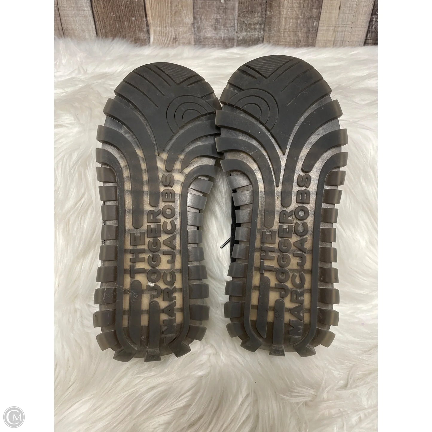 Shoes Designer By Marc Jacobs In Black & Grey, Size: 8