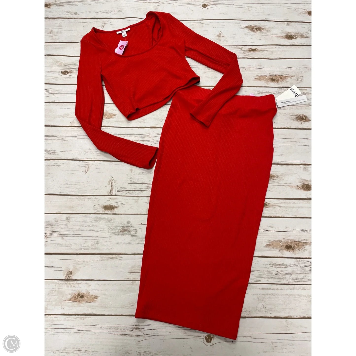 Skirt Set 2pc By Bar Iii In Red, Size: S