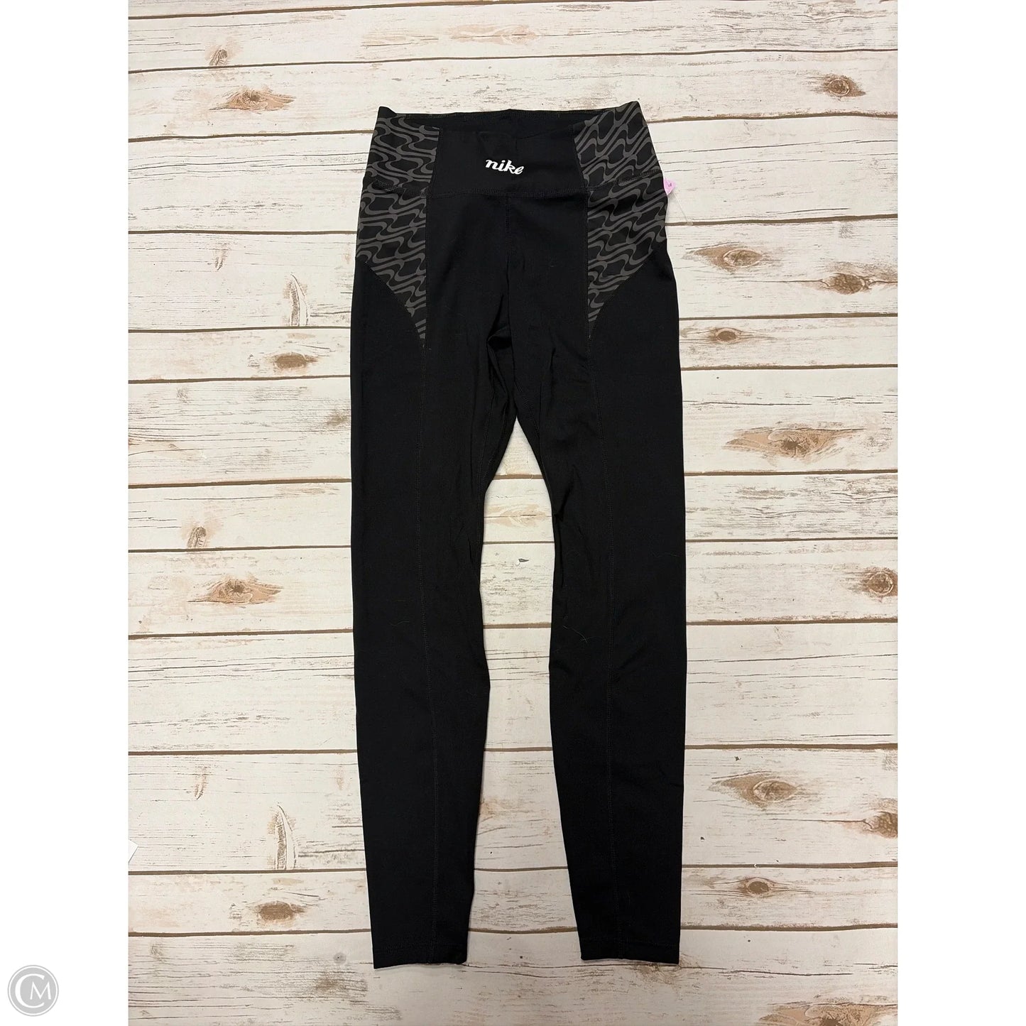 Athletic Leggings By Nike In Black, Size: S