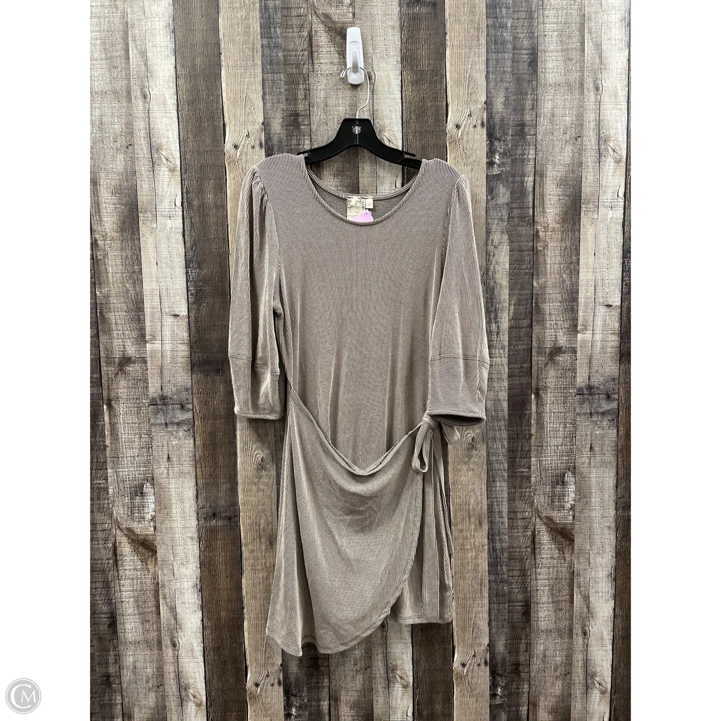 Dress Casual Short By Blu Pepper In Tan, Size: L