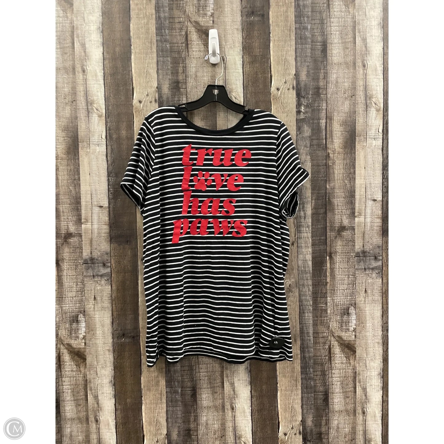 Top Short Sleeve By Torrid In Striped Pattern, Size: 3x