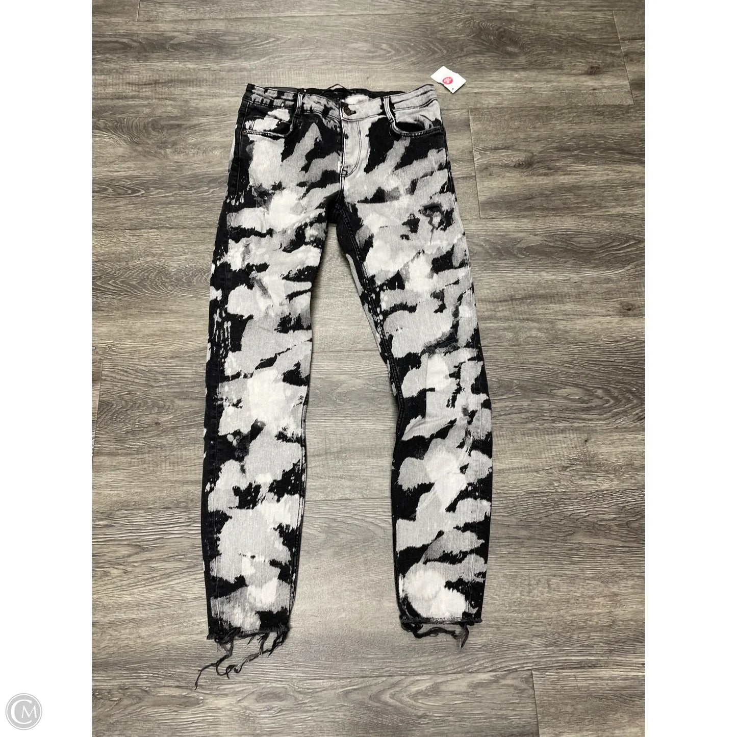 Jeans Straight By Zara In Tie Dye Print, Size: 6