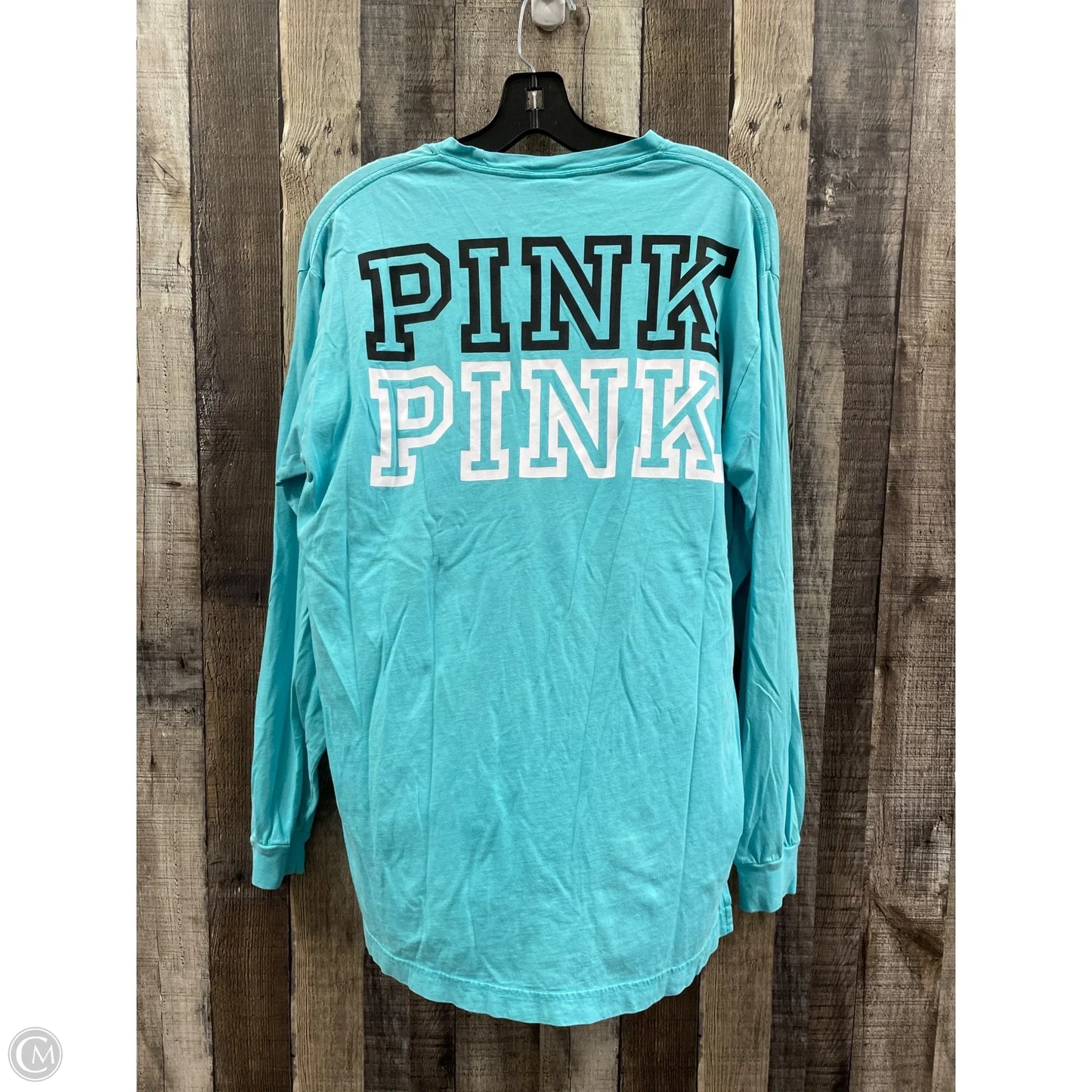 Top Long Sleeve By Pink In Blue, Size: M