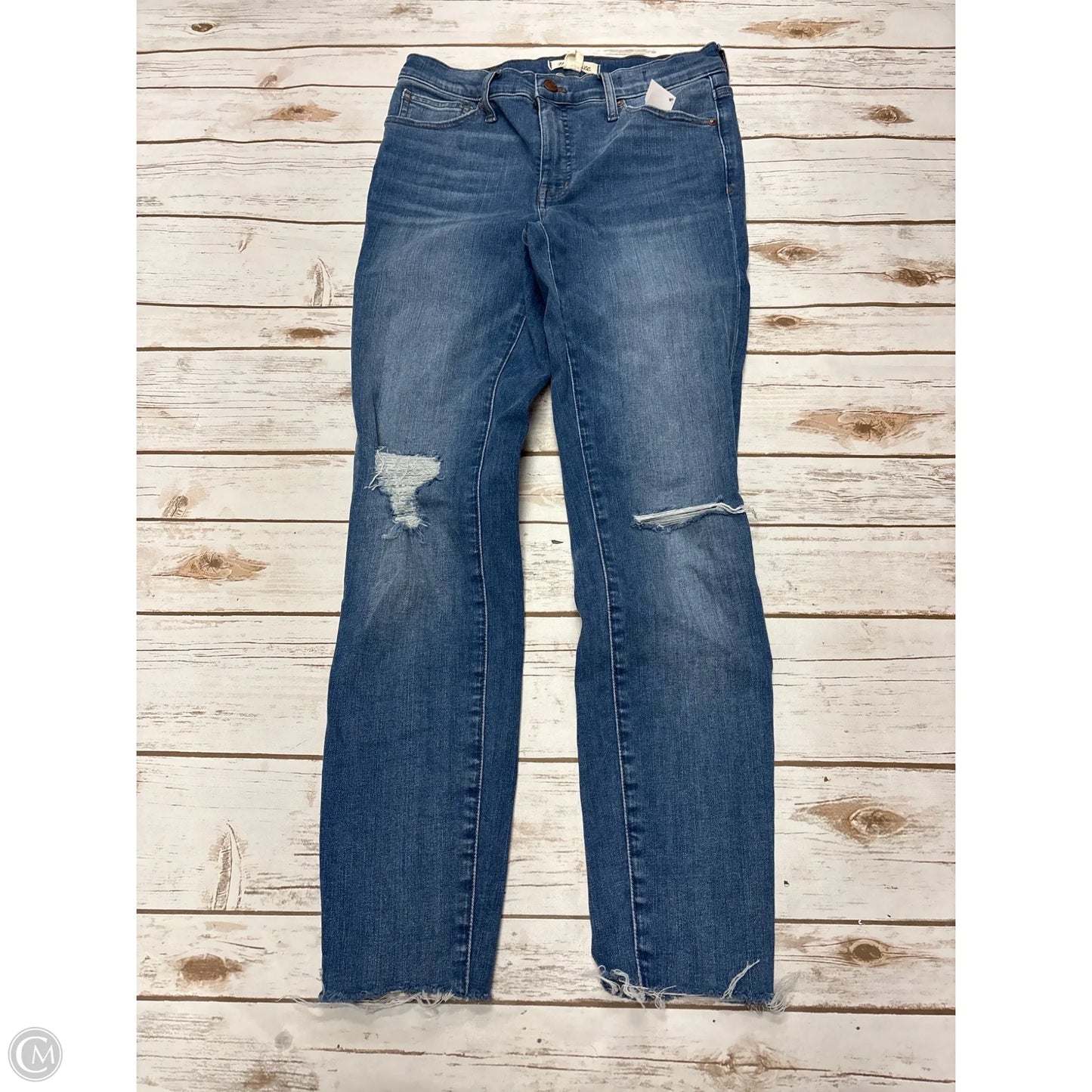 Jeans Skinny By Madewell In Blue Denim, Size: 6