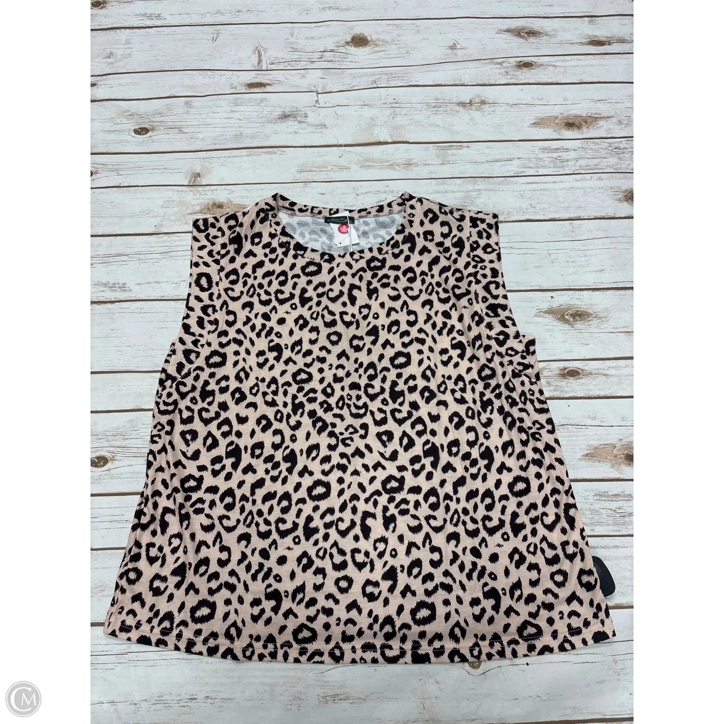 Top Sleeveless By Cme In Animal Print, Size: Xl