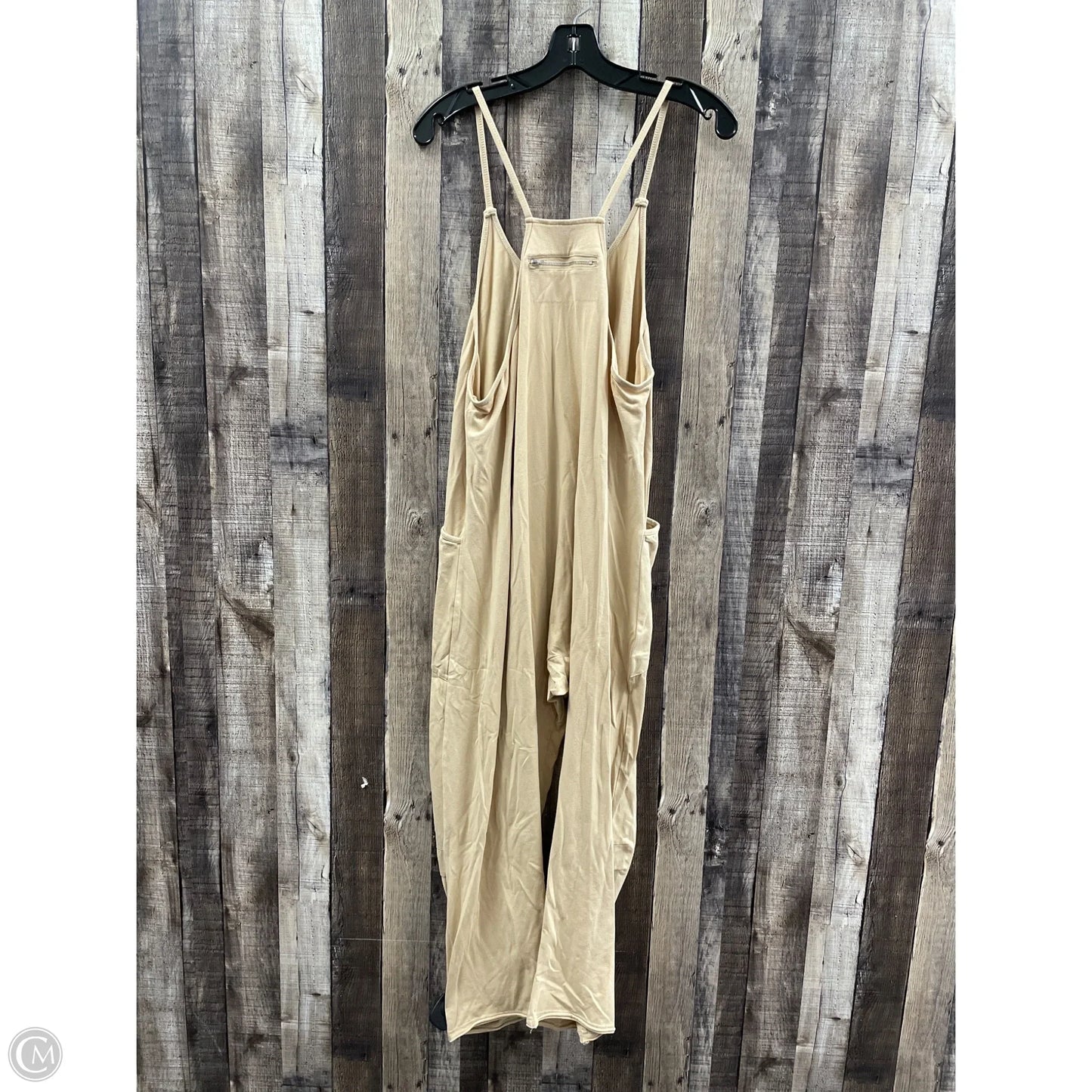 Jumpsuit By Cme In Beige, Size: M