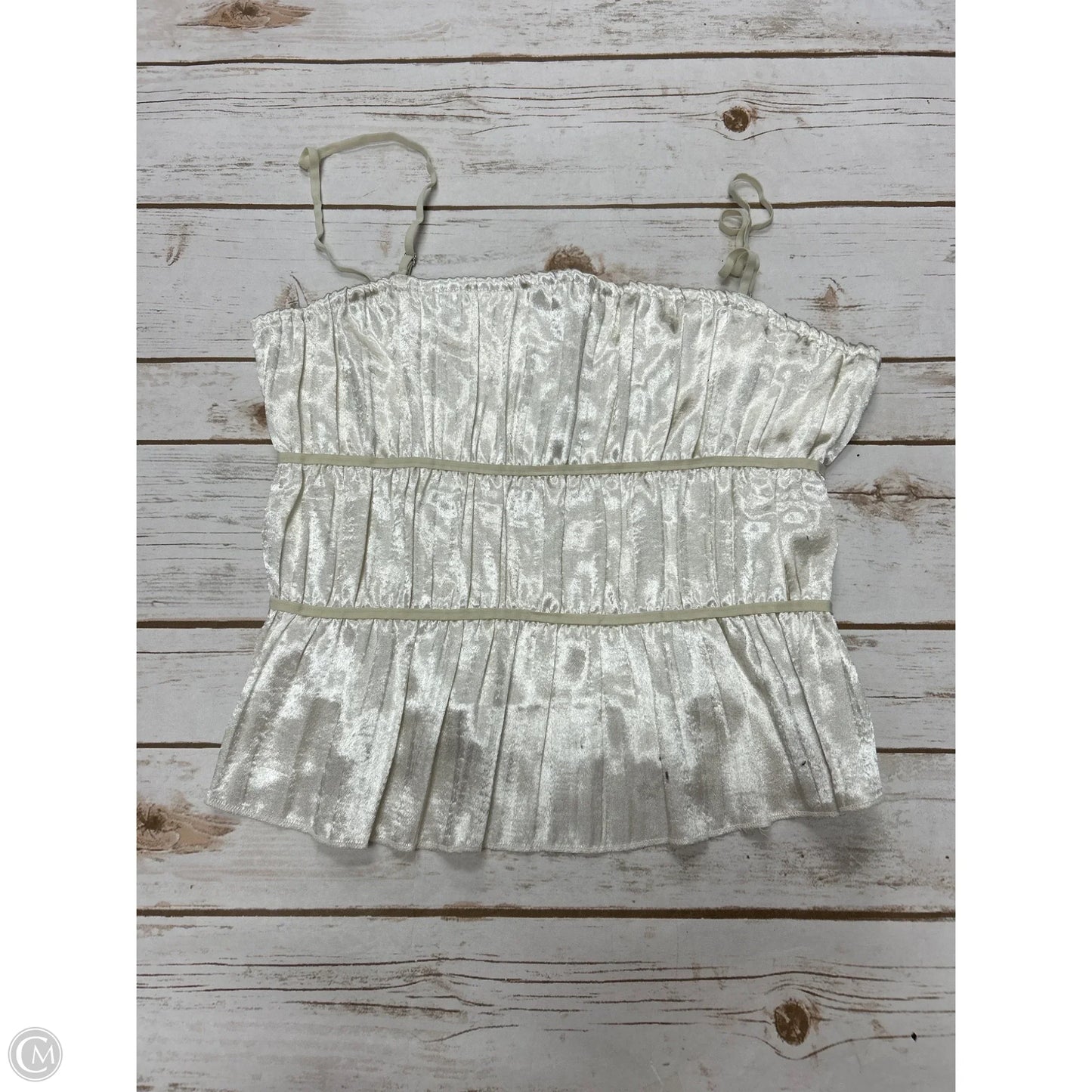 Top Sleeveless By Free People In Ivory, Size: M