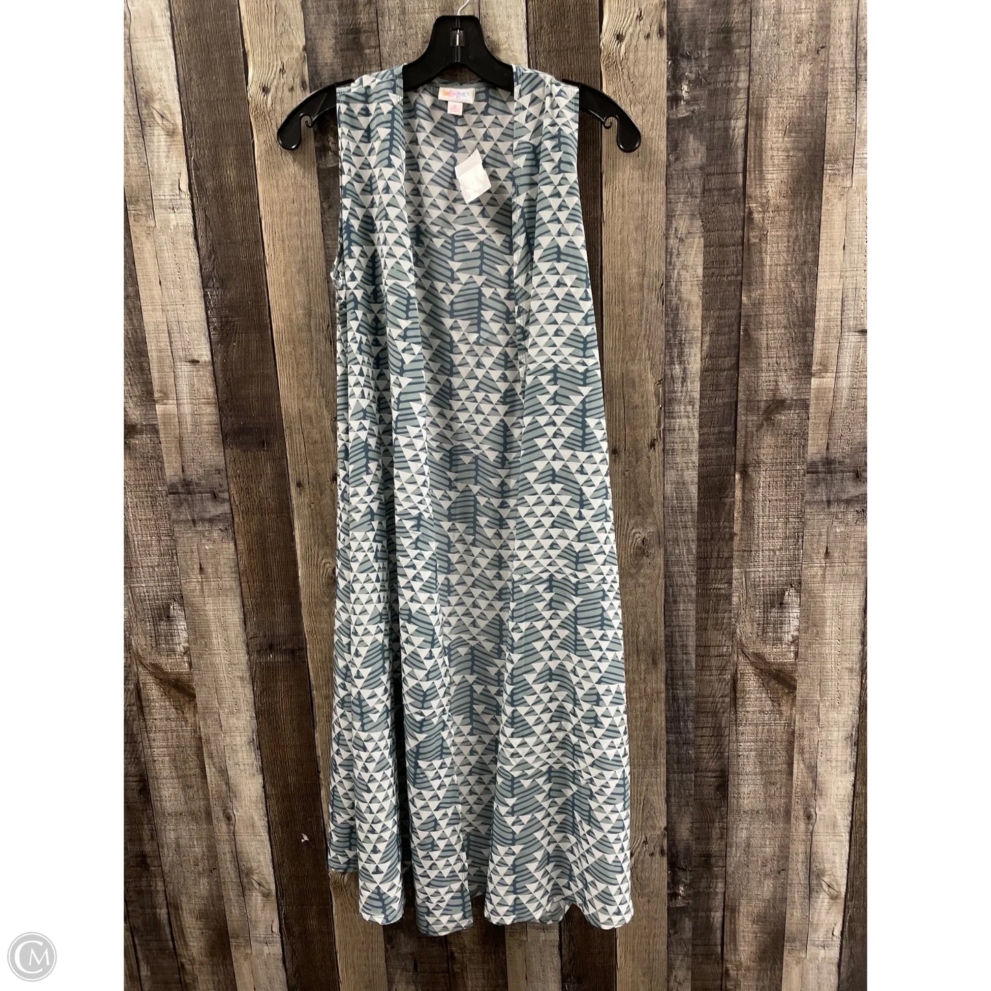 Cardigan By Lularoe In Blue & White, Size: S