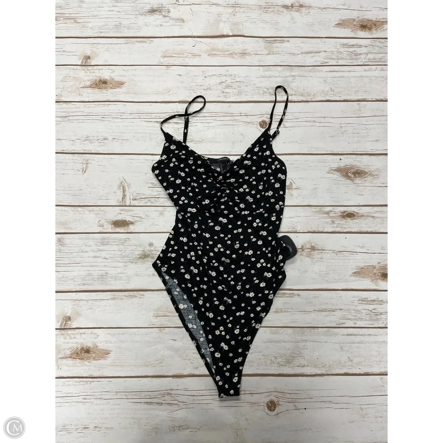 Bodysuit By Forever 21 In Black & White, Size: S