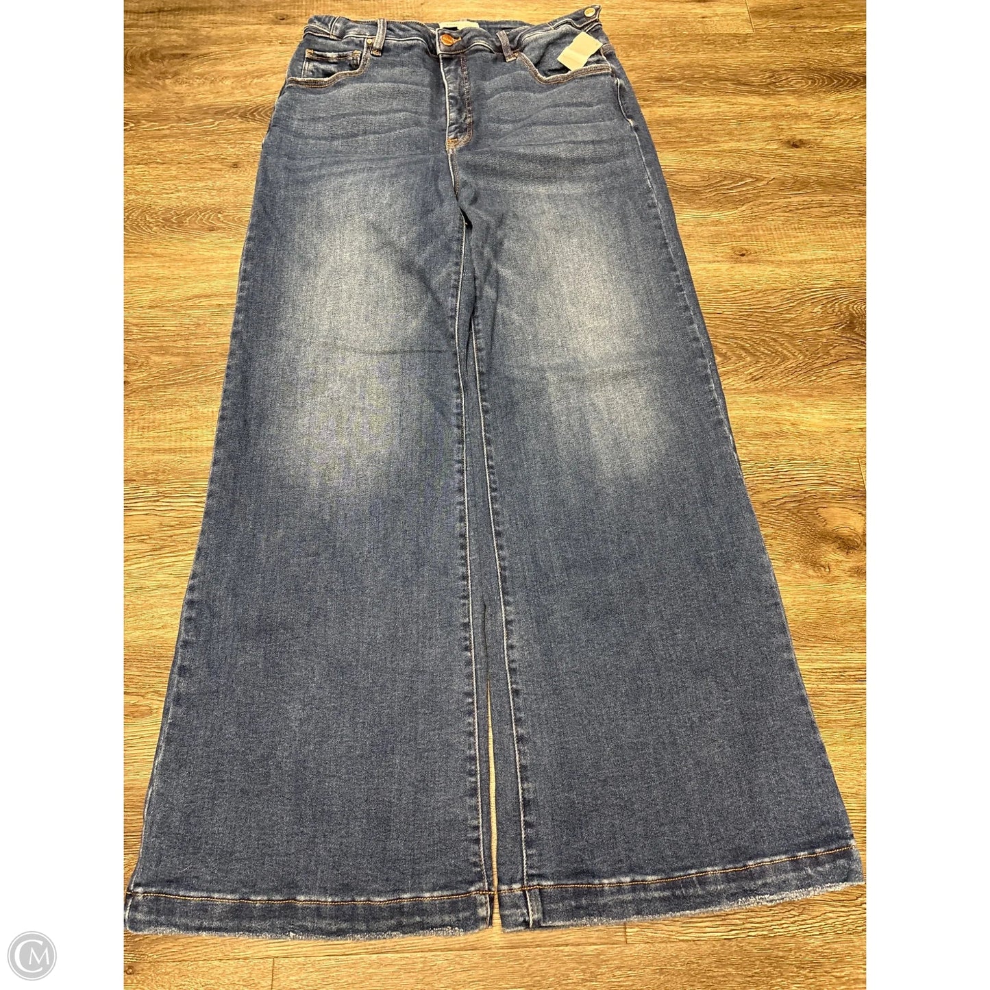 Jeans Flared By Risen In Blue Denim, Size: 1x