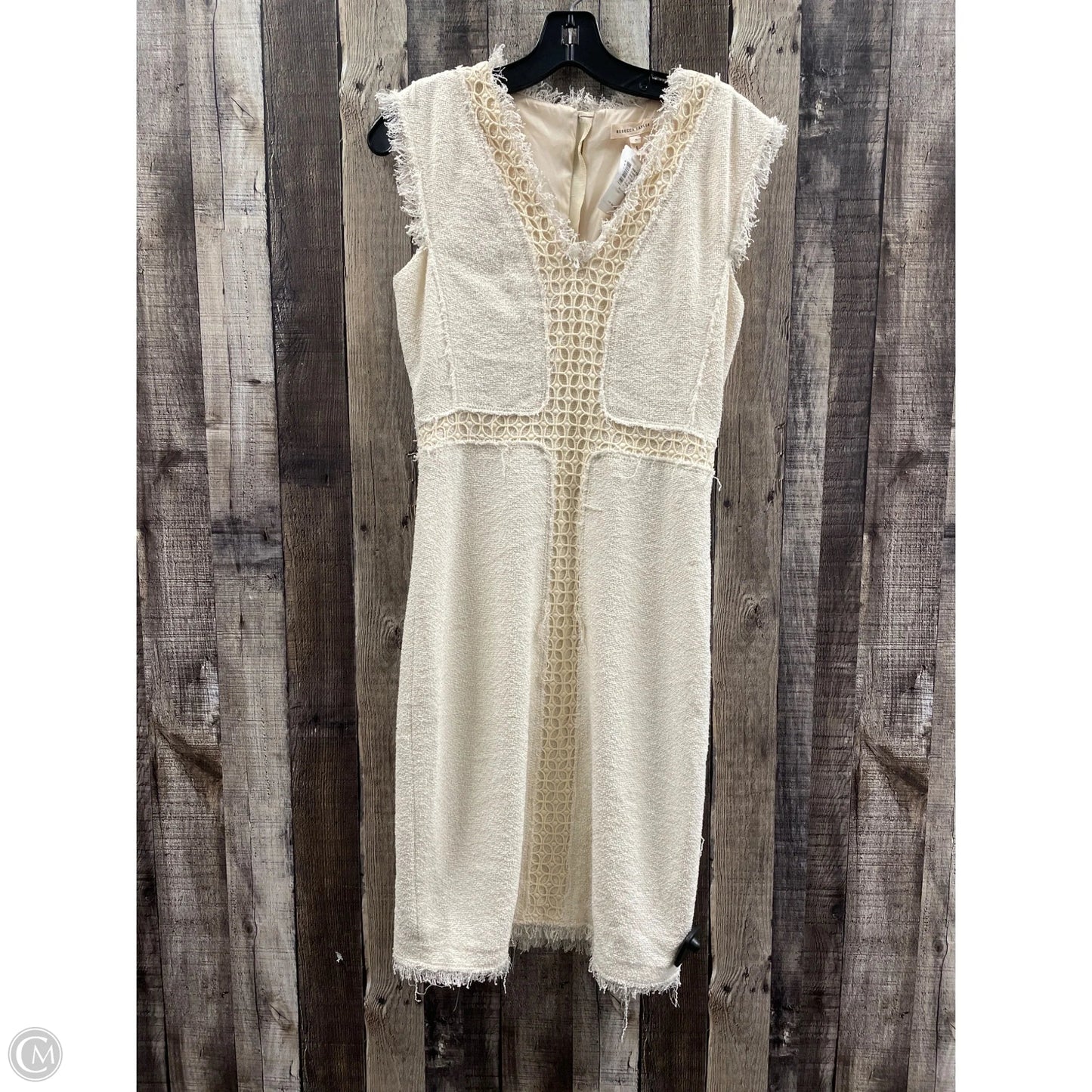 Dress Work By Rebecca Taylor In Beige, Size: S