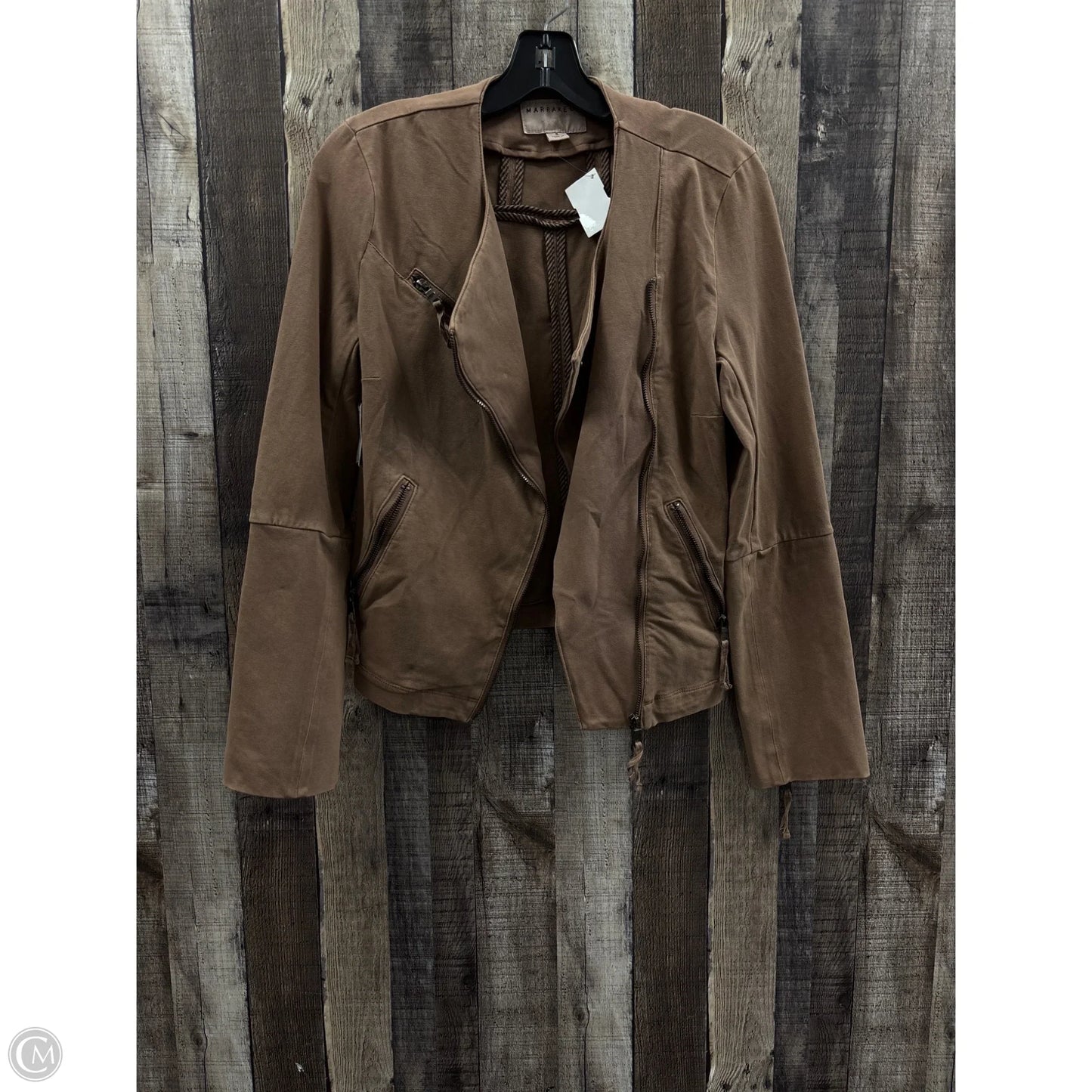 Jacket Moto By Marrakech In Brown, Size: S