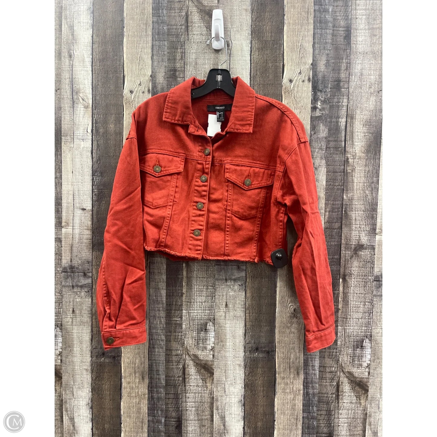 Jacket Other By Forever 21 In Red, Size: S