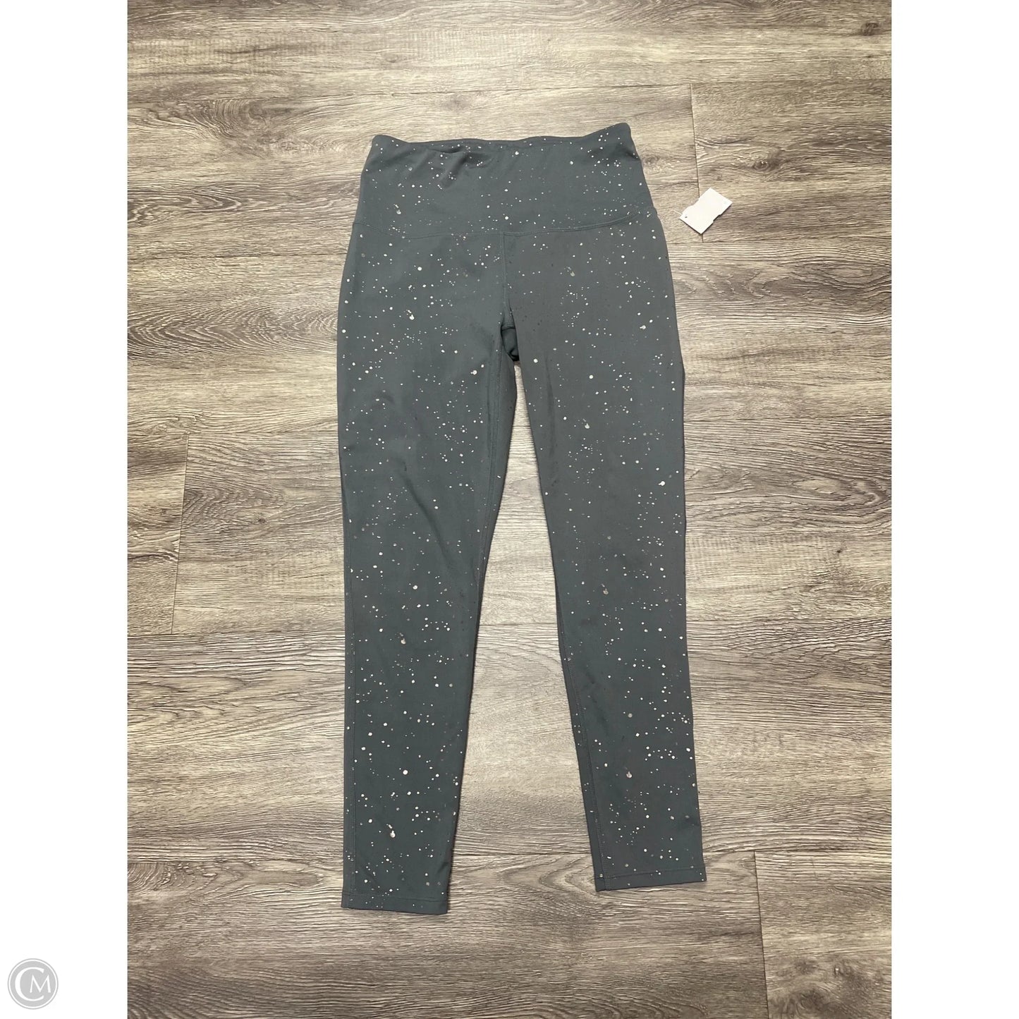 Athletic Leggings By Mta Pro In Green, Size: M