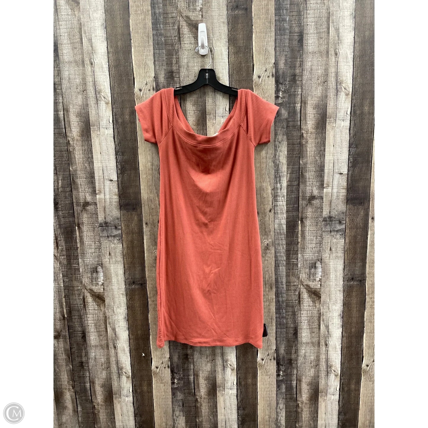 Dress Casual Midi By Old Navy In Orange, Size: L