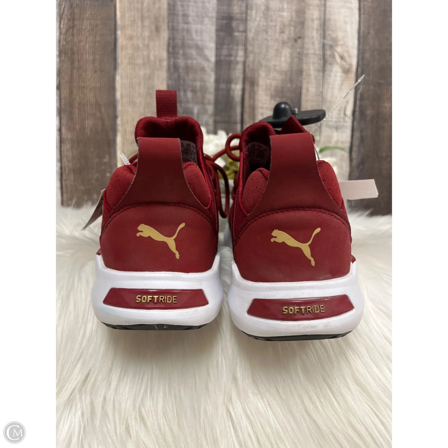 Shoes Athletic By Puma In Maroon, Size: 7