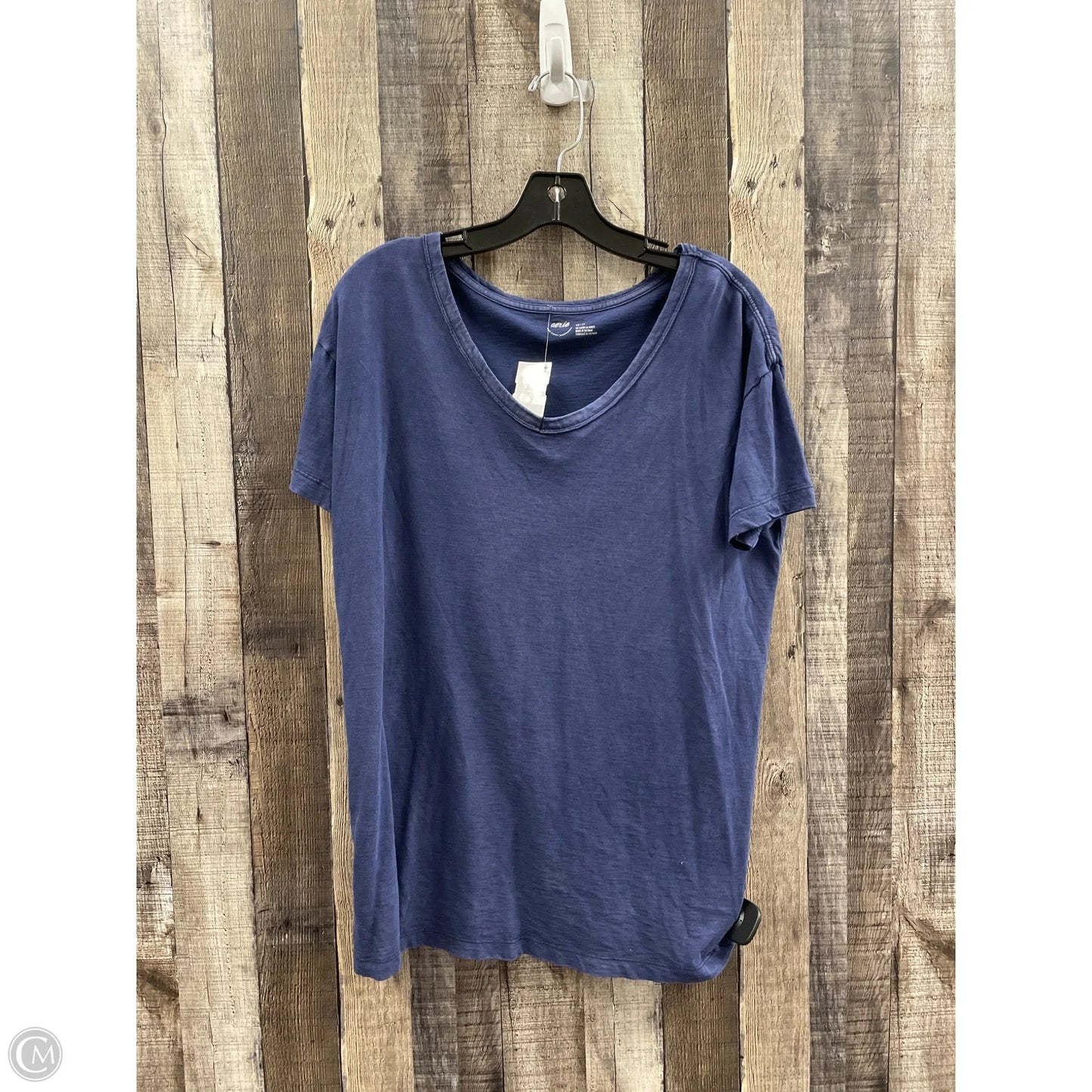 Top Short Sleeve By Aerie In Blue, Size: Xs