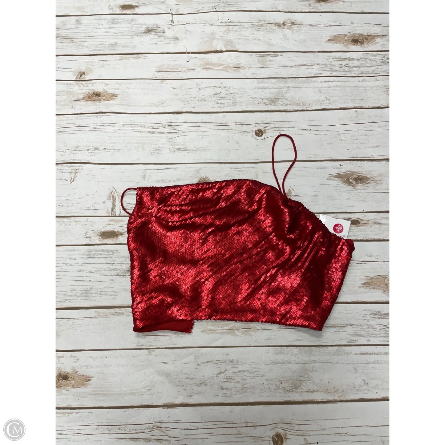 Top Sleeveless By Zara In Red, Size: M