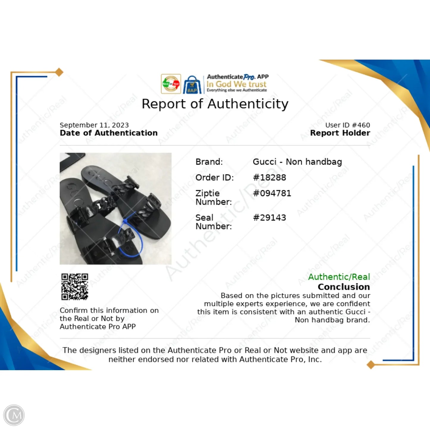 Sandals Luxury Designer By Gucci In Black, Size: