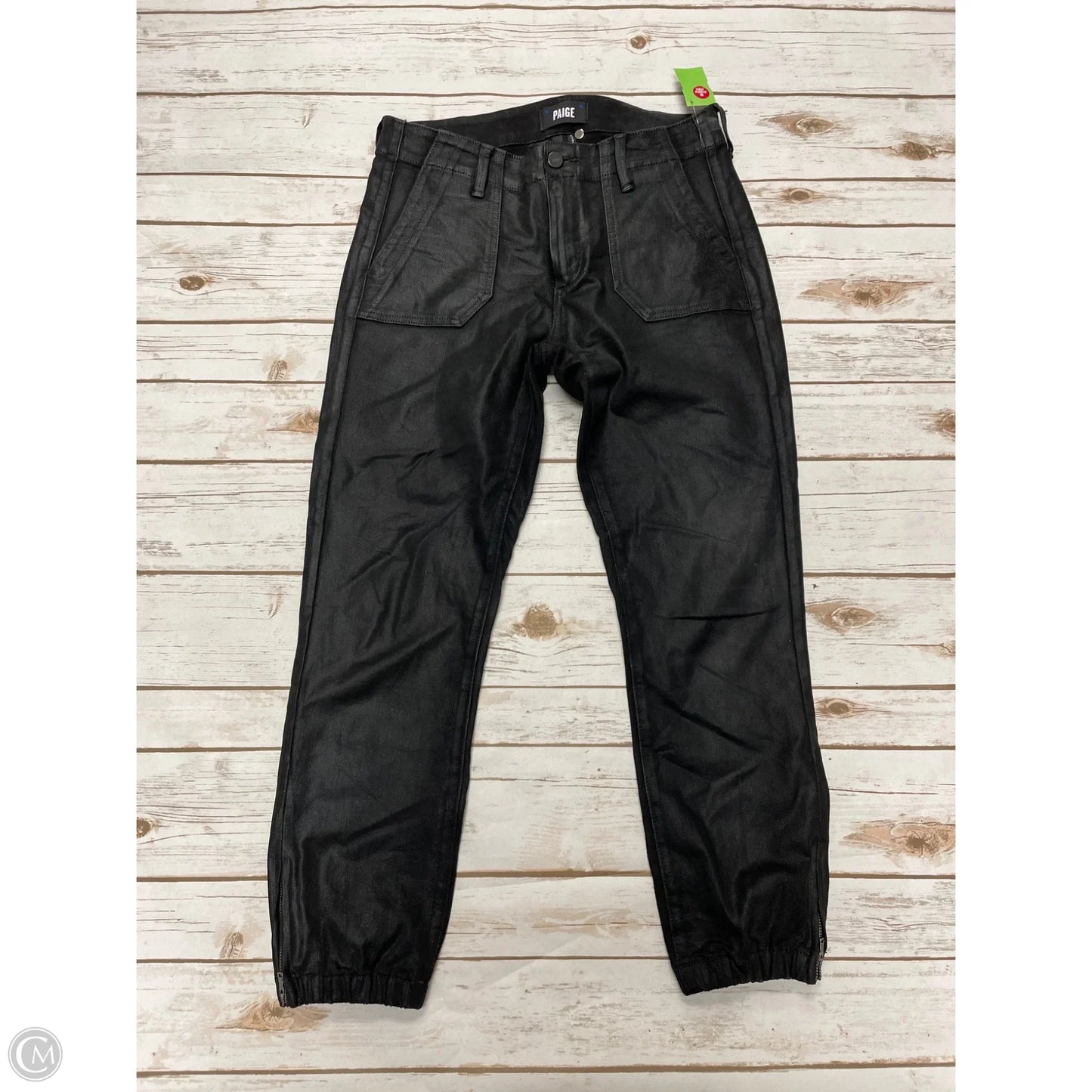 Jeans Skinny By Paige In Black, Size: 8