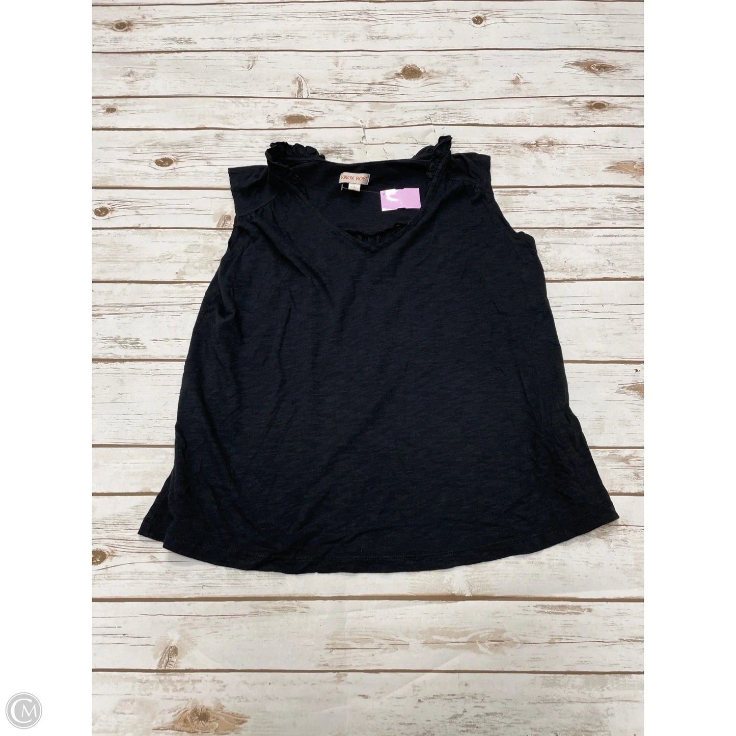 Top Sleeveless By Knox Rose In Black, Size: S