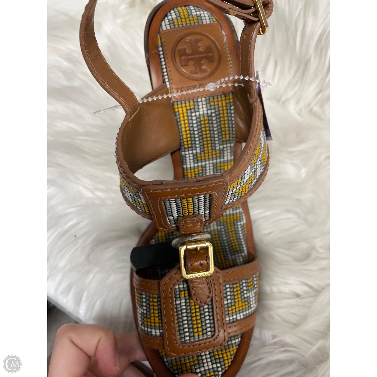 Sandals Designer By Tory Burch In Tan, Size: 7