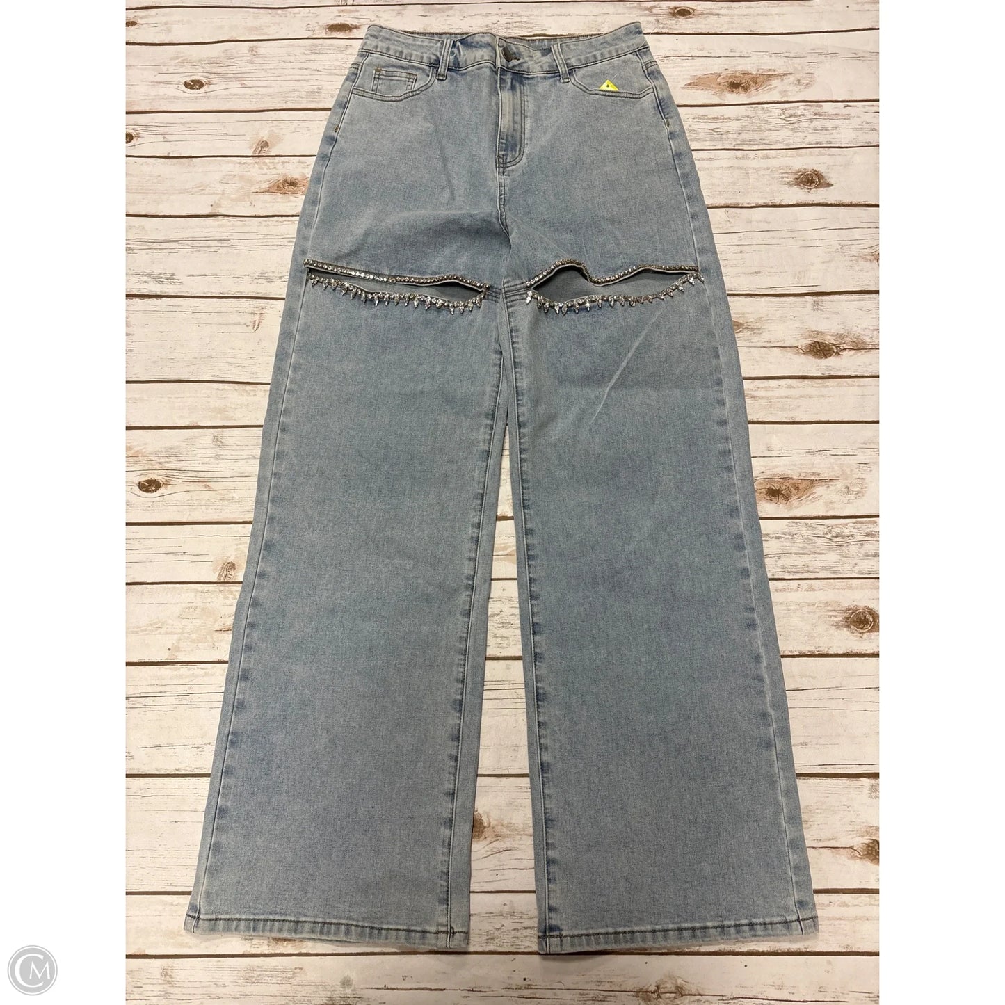 Jeans Straight By Cme In Blue Denim, Size: L