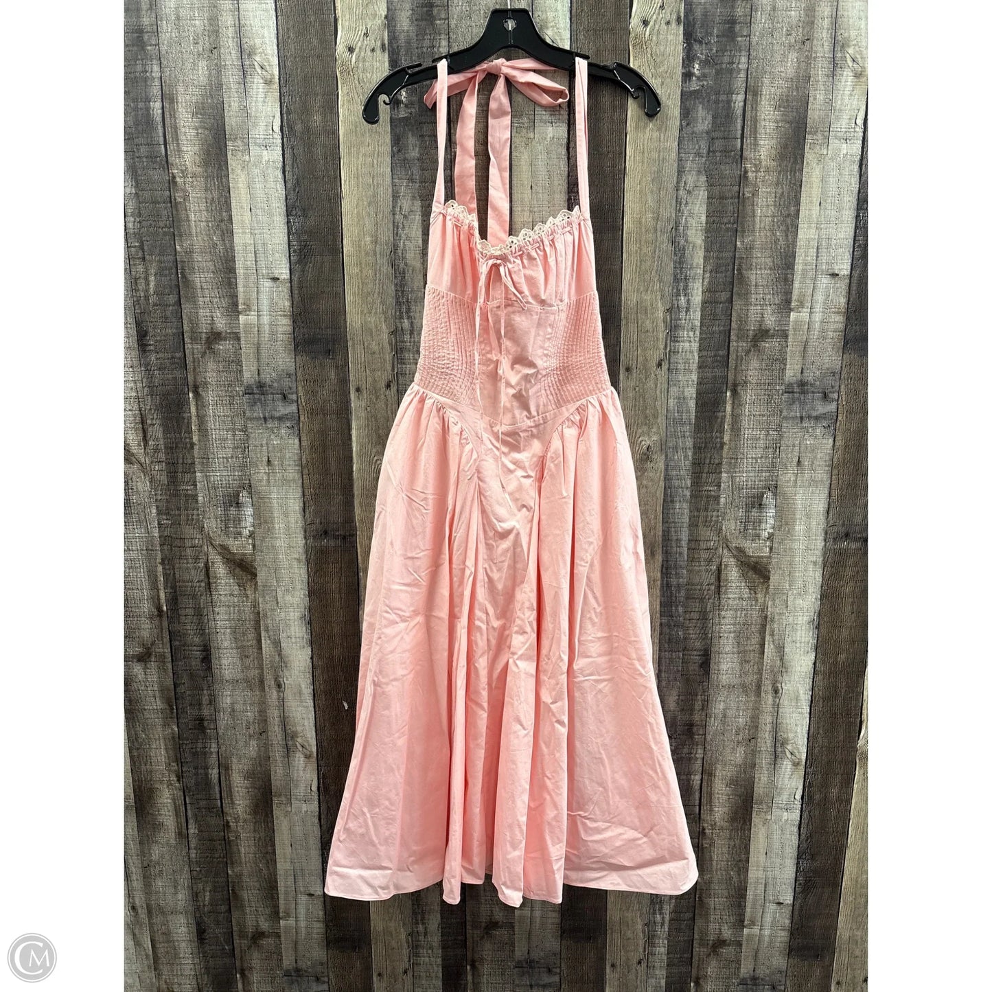 Dress Casual Midi By Cme In Pink, Size: M