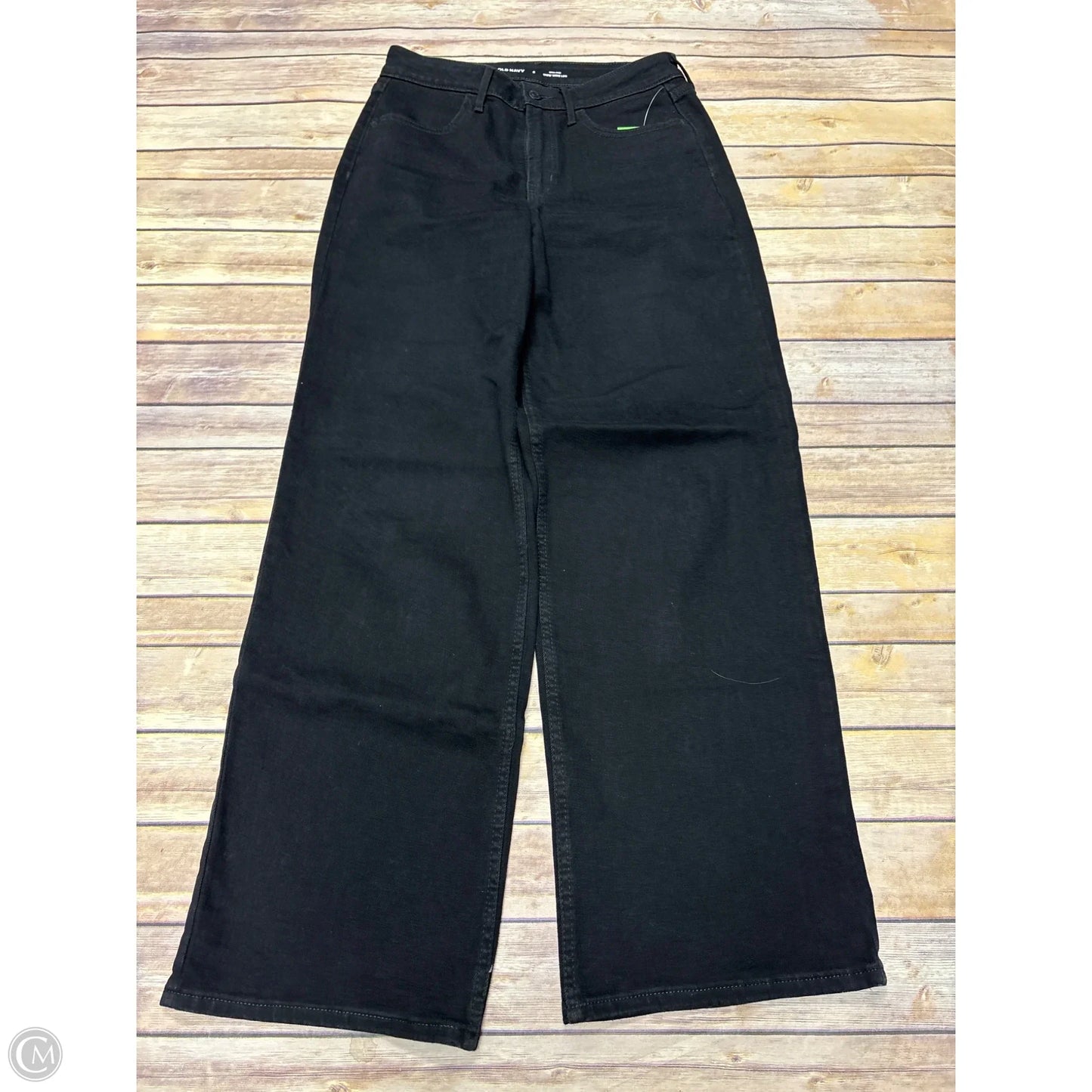 Jeans Wide Leg By Old Navy In Black, Size: 6
