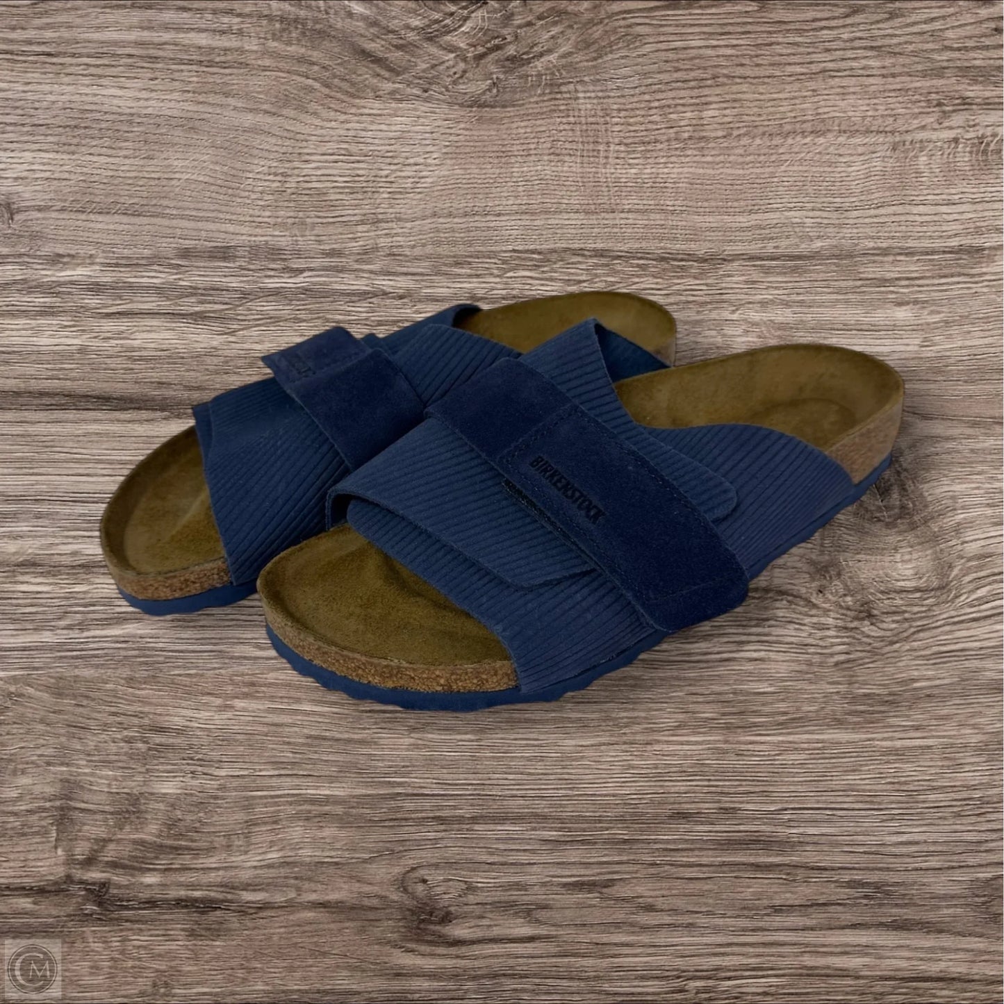 Sandals Flats By Birkenstock In Navy, Size: 7