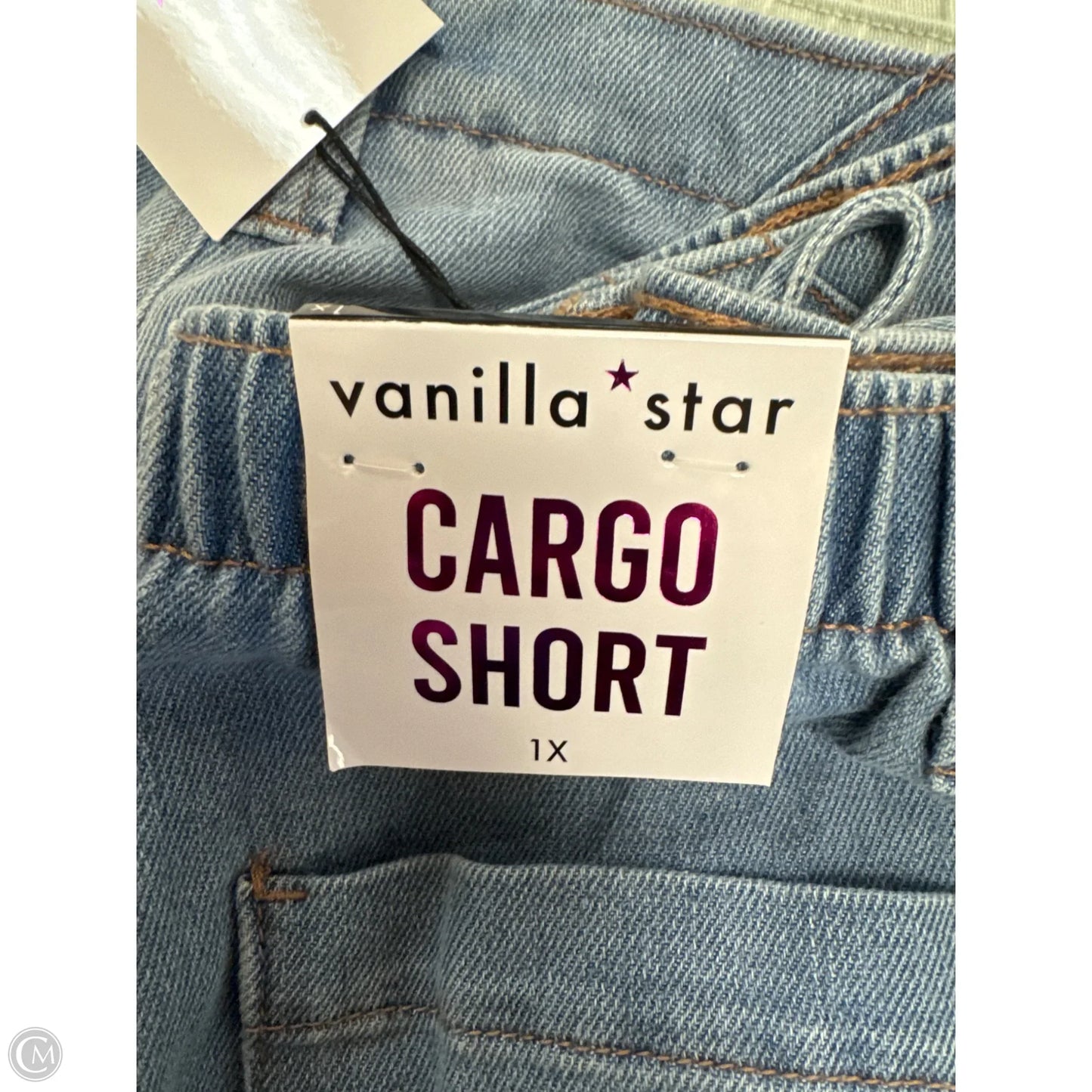 Shorts By Vanilla Star In Blue Denim, Size: 1x