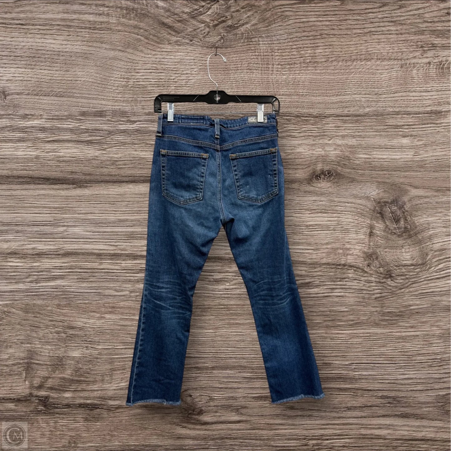 Jeans Cropped By Ag Jeans In Blue Denim, Size: 2