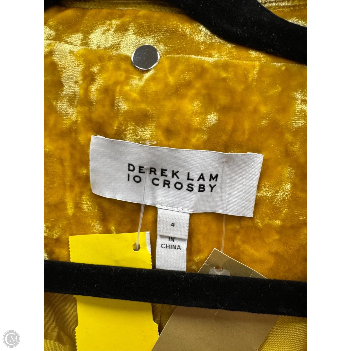 Blazer Designer By Derek Lam In Gold, Size: 4