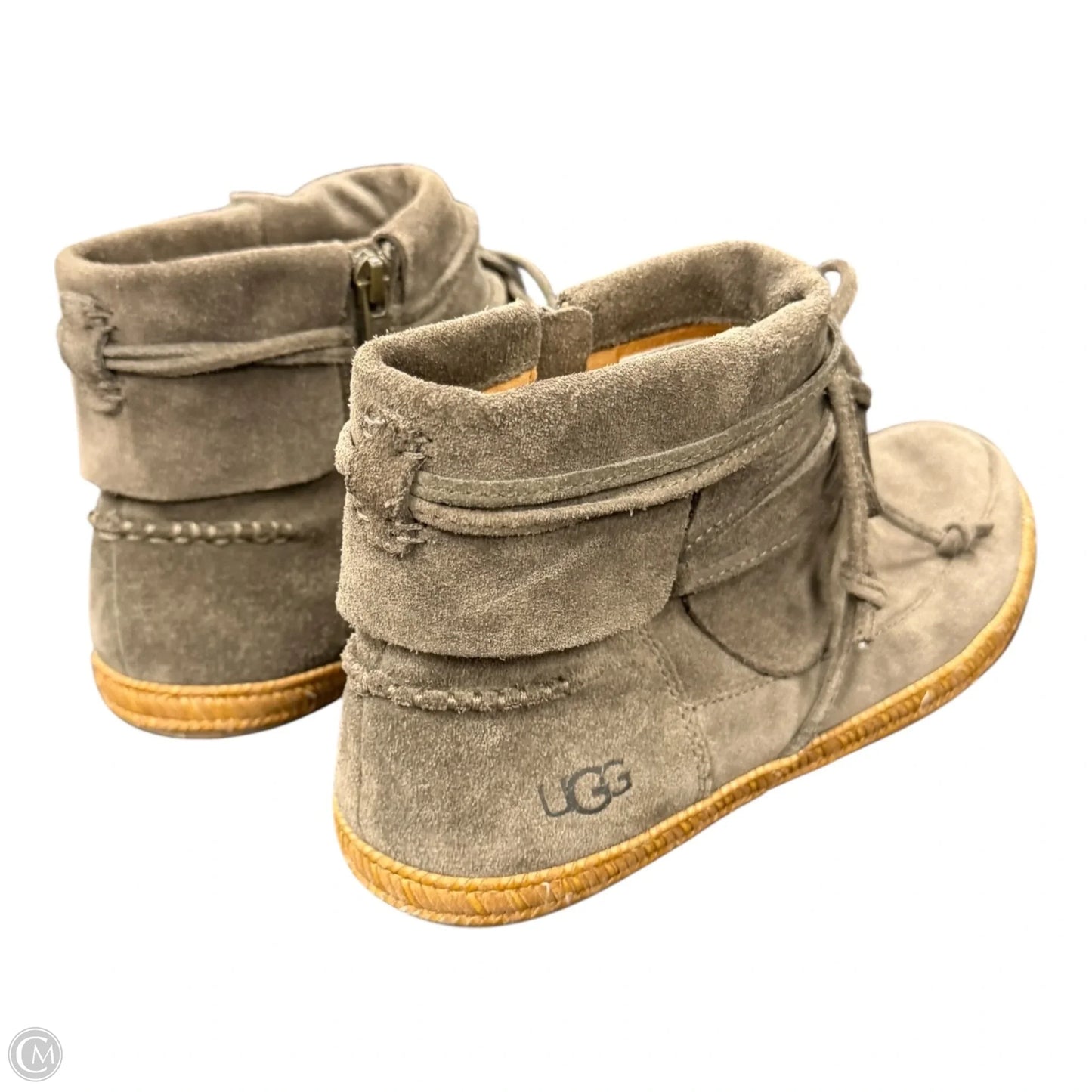 Boots Designer By Ugg In Taupe, Size: 8.5