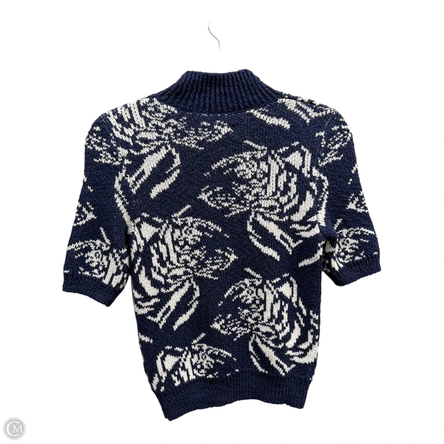 Sweater By Maeve In Blue & White, Size: Xs