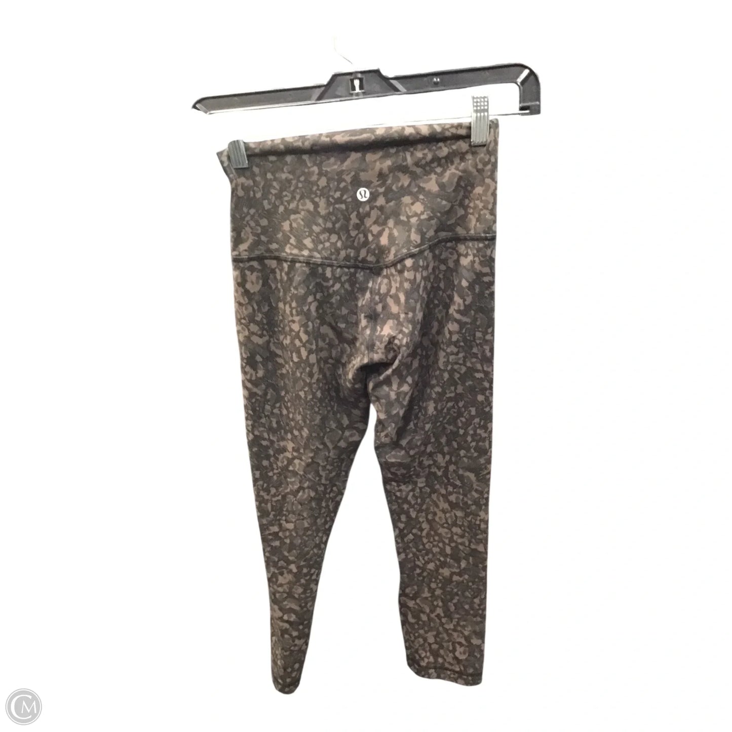 Athletic Leggings Capris By Lululemon In Brown & Grey, Size: 4