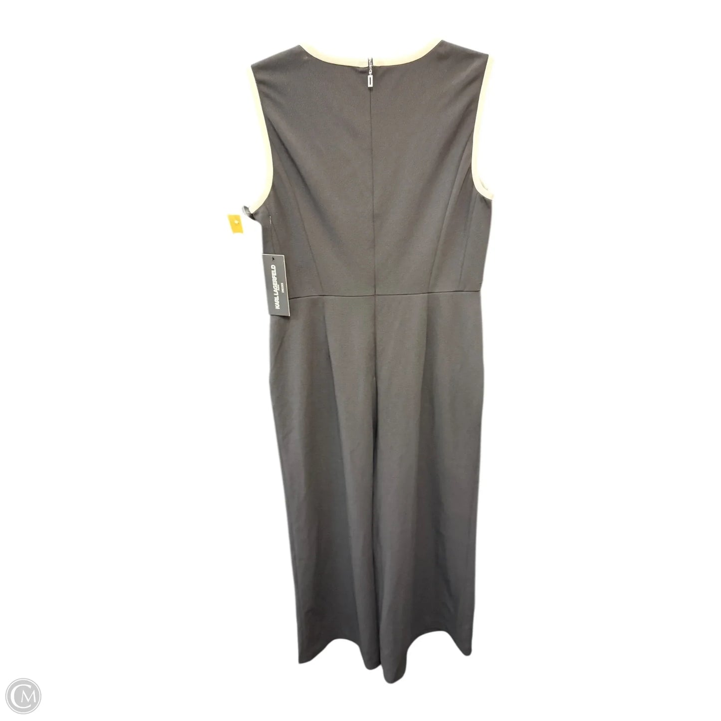 Jumpsuit Designer By Karl Lagerfeld In Black & White, Size: 8