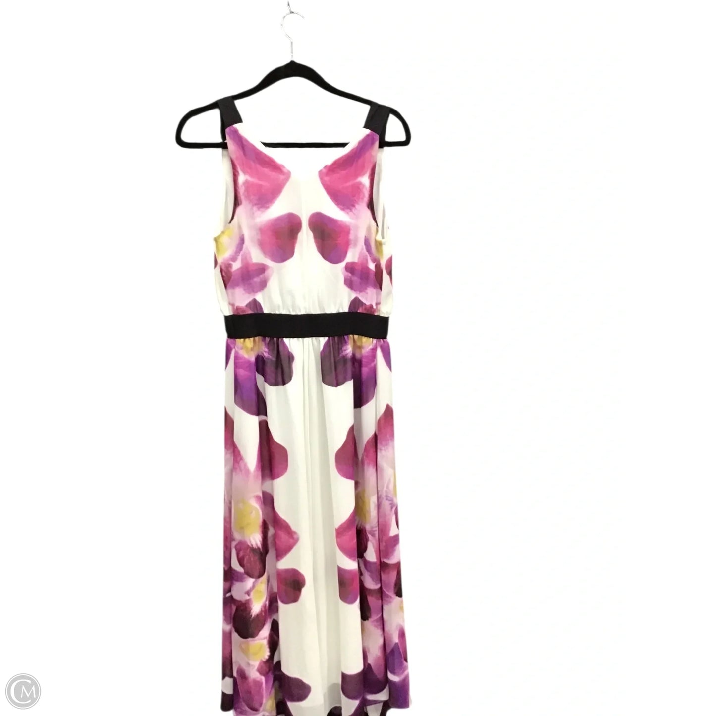 Dress Casual Maxi By Express In Purple & White, Size: M