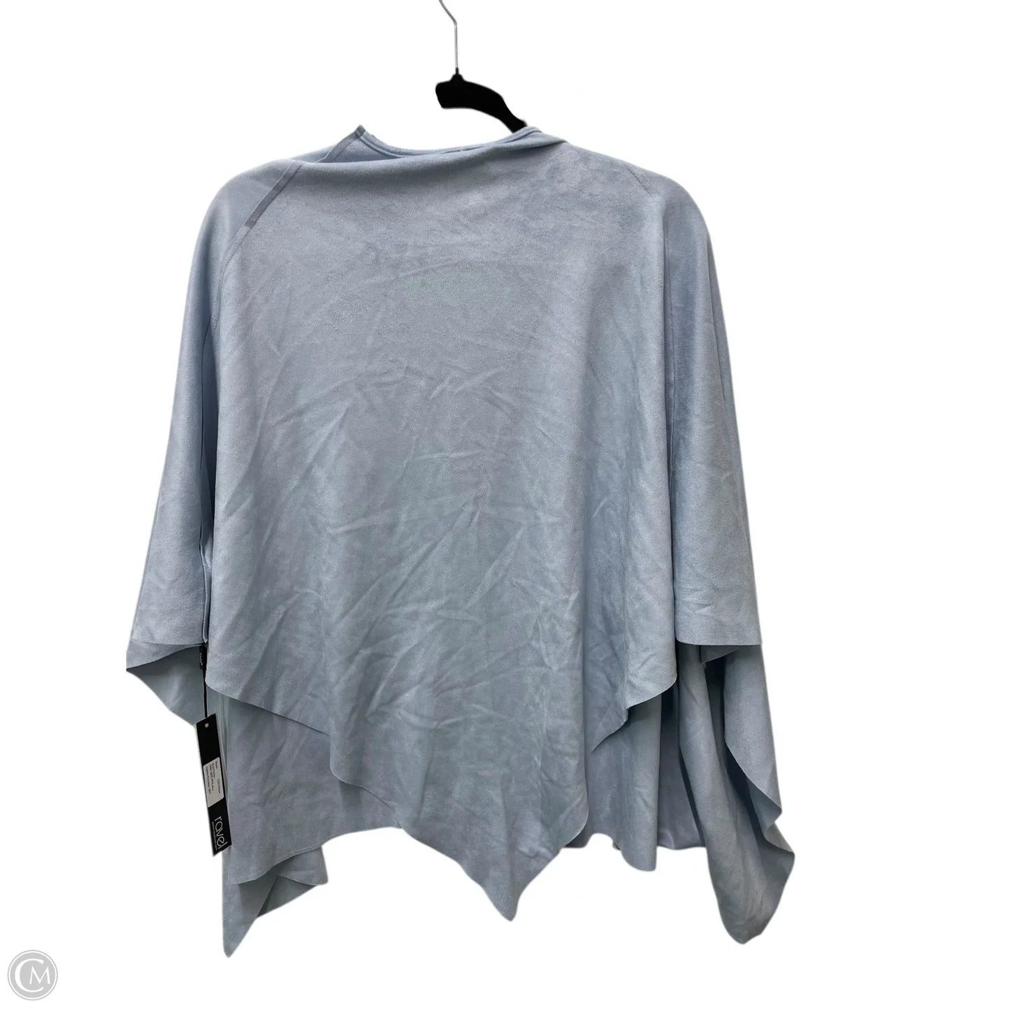 Poncho By Clothes Mentor In Blue, Size: Osfm