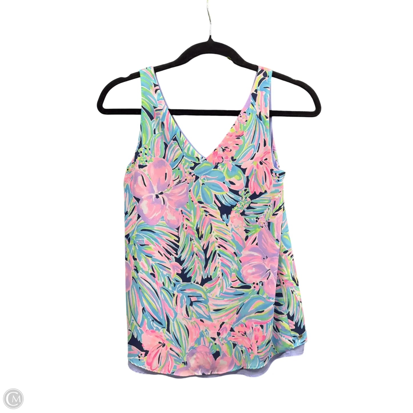 Top Sleeveless Designer By Lilly Pulitzer In Pink & Purple, Size: Xxs