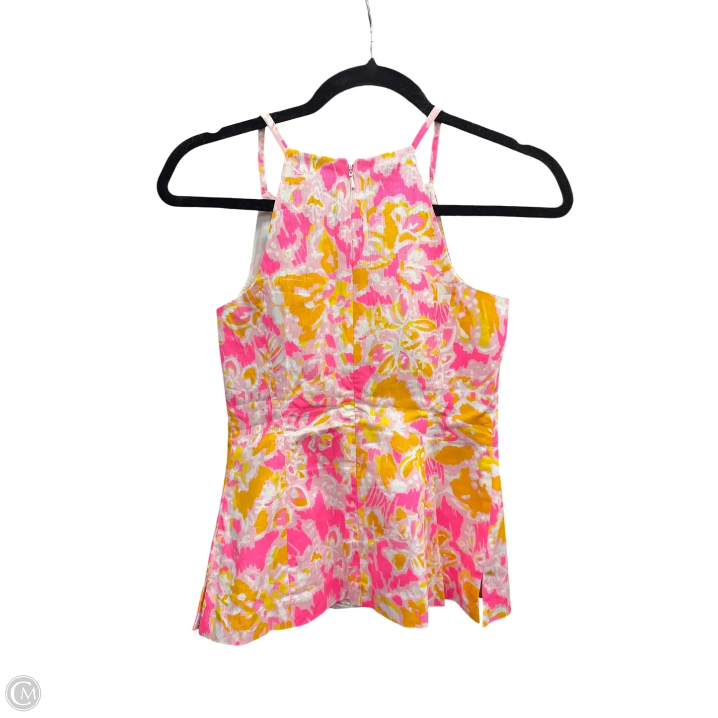 Top Sleeveless Designer By Lilly Pulitzer In Orange & Pink, Size: Xxs