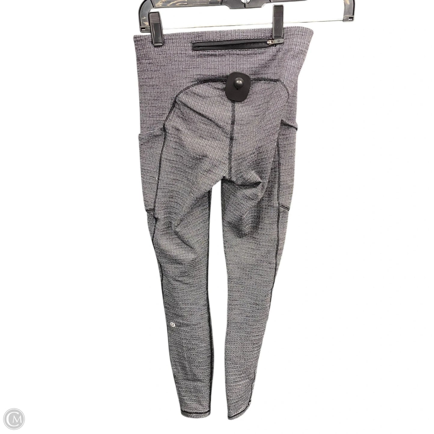 Athletic Leggings By Lululemon In Black & White, Size: 4