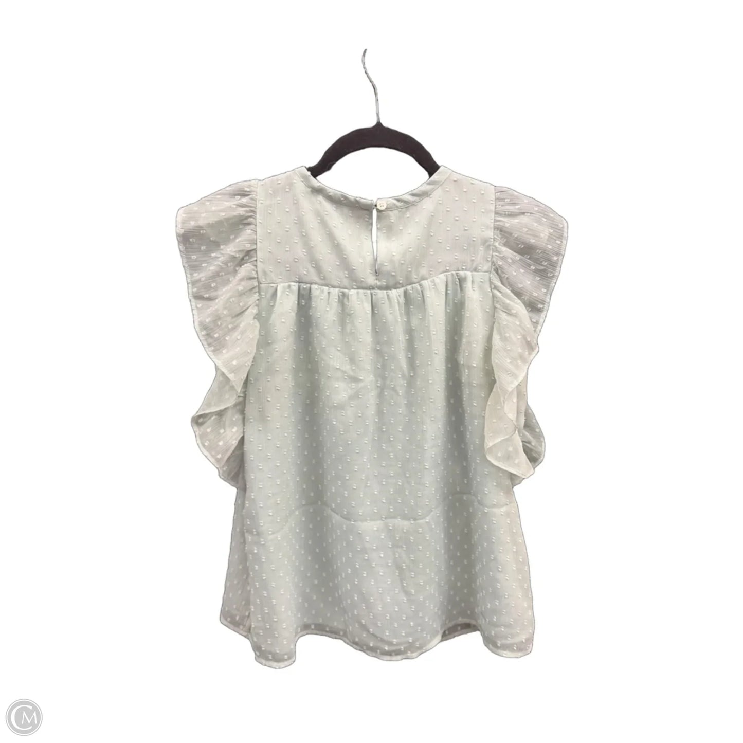 Blouse Short Sleeve By Loft In Green, Size: Xsp
