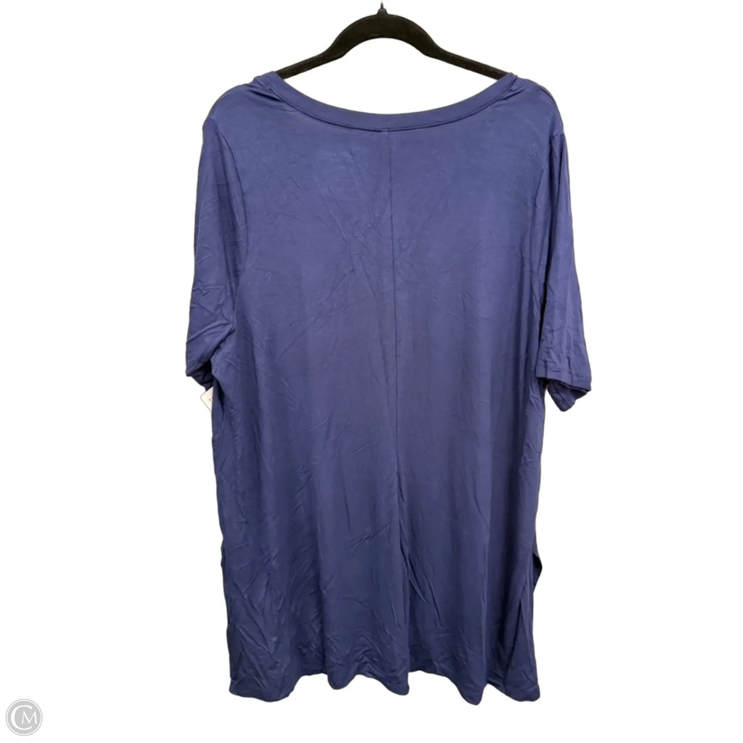 Top Short Sleeve Basic By Torrid In Navy, Size: 3x