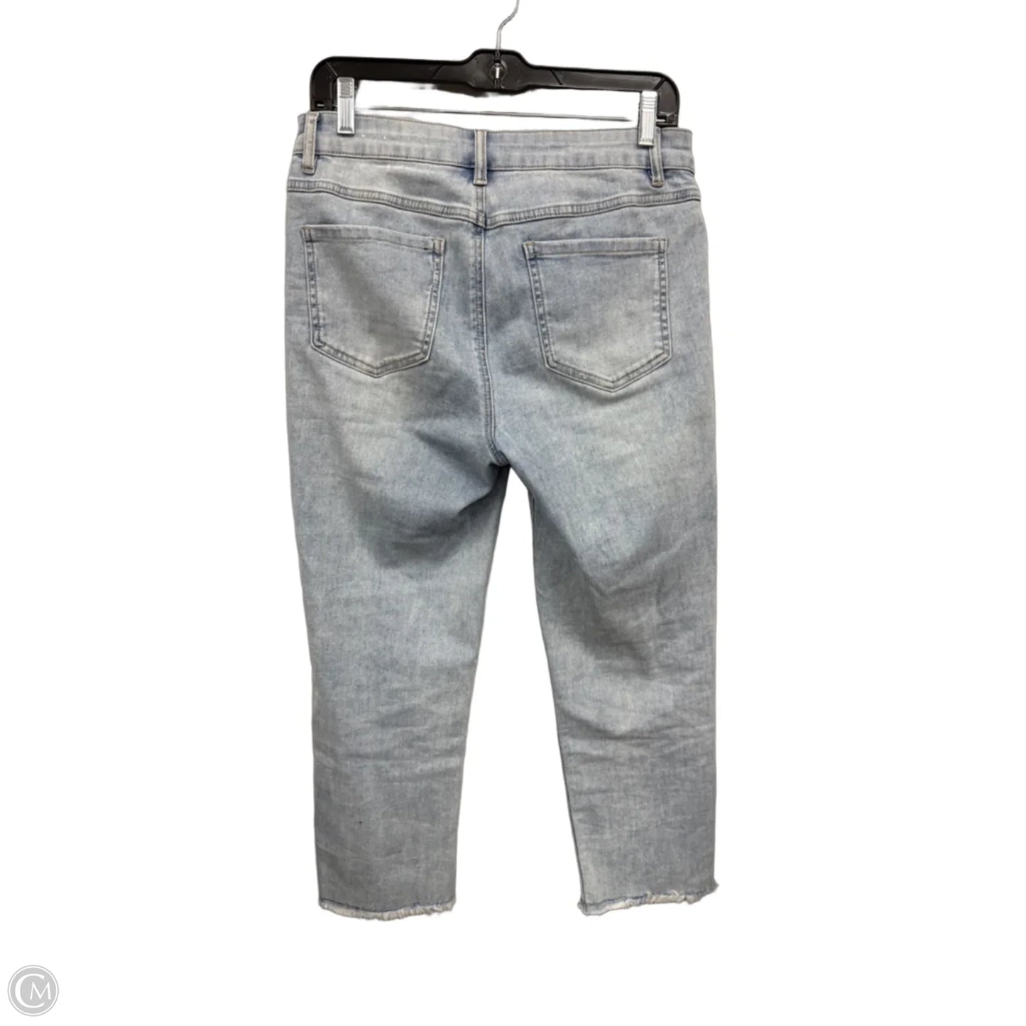 Jeans Cropped By Tribal In Blue & Pink, Size: 6